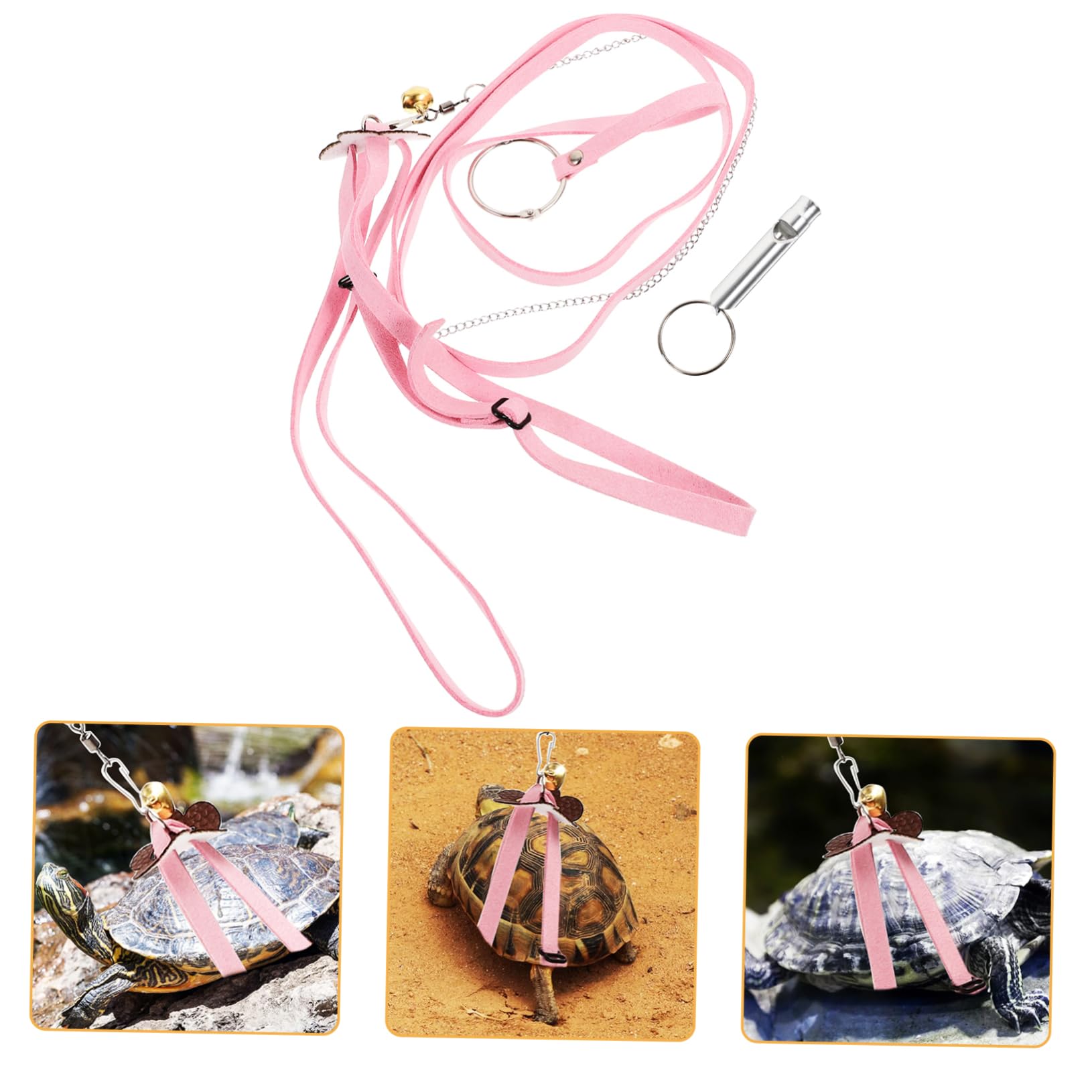 Sosoport Turtle Leash Vest Pet Harness Leash Tortoise Hauling Rope Reptile Pet Supplies Random Color