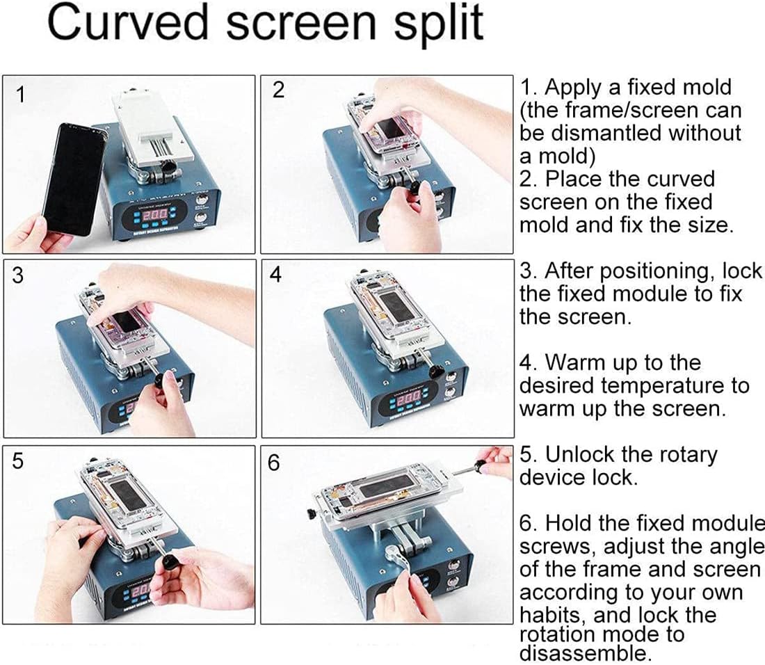 LCD スクリーン セパレーター マシン、12 インチ、携帯電話 iPad 修理