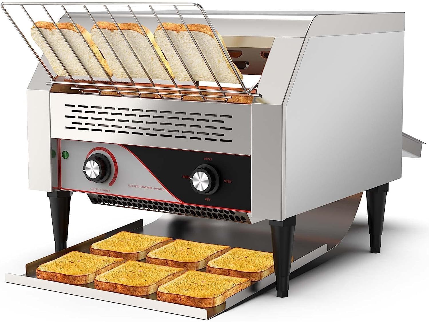 Conveyor Toaster 450 Slices/Hour 2600W Stainless Steel
