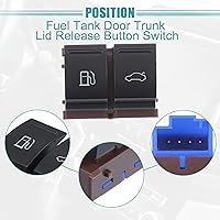 Vista 3 de ACROPIX Interruptor de botón de liberación de la tapa del maletero de la puerta del depósito de combustible para VW CC 2009-2017