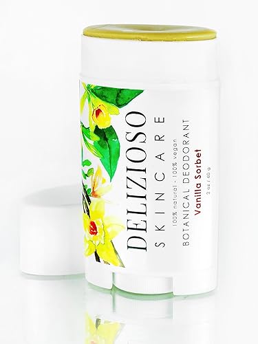 Miniatura 5 de Desodorante vegano botánico  Desodorante 100% natural de acabado seco para mujeres y hombres, sin aluminio con bicarbonato de sodio, ingredientes