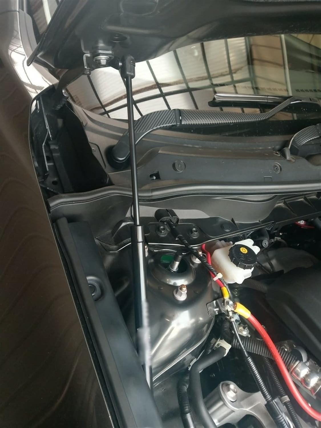 Resorte Gas Capó Delantero Para Mazda RX-8 RX8 SE3P - Soporte Elevación Negro Puro