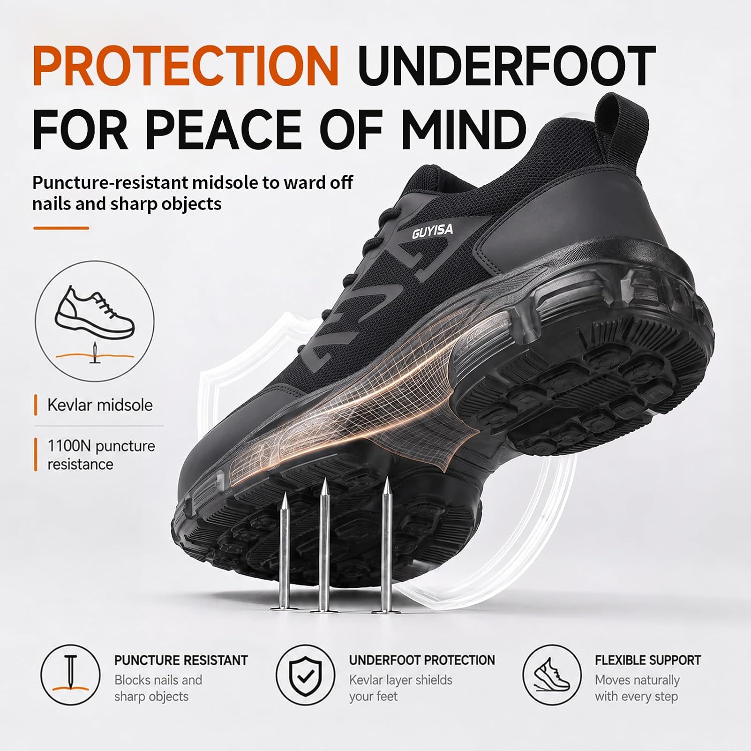 Work Shoes for Men Lightweight Safety Shoes Men
