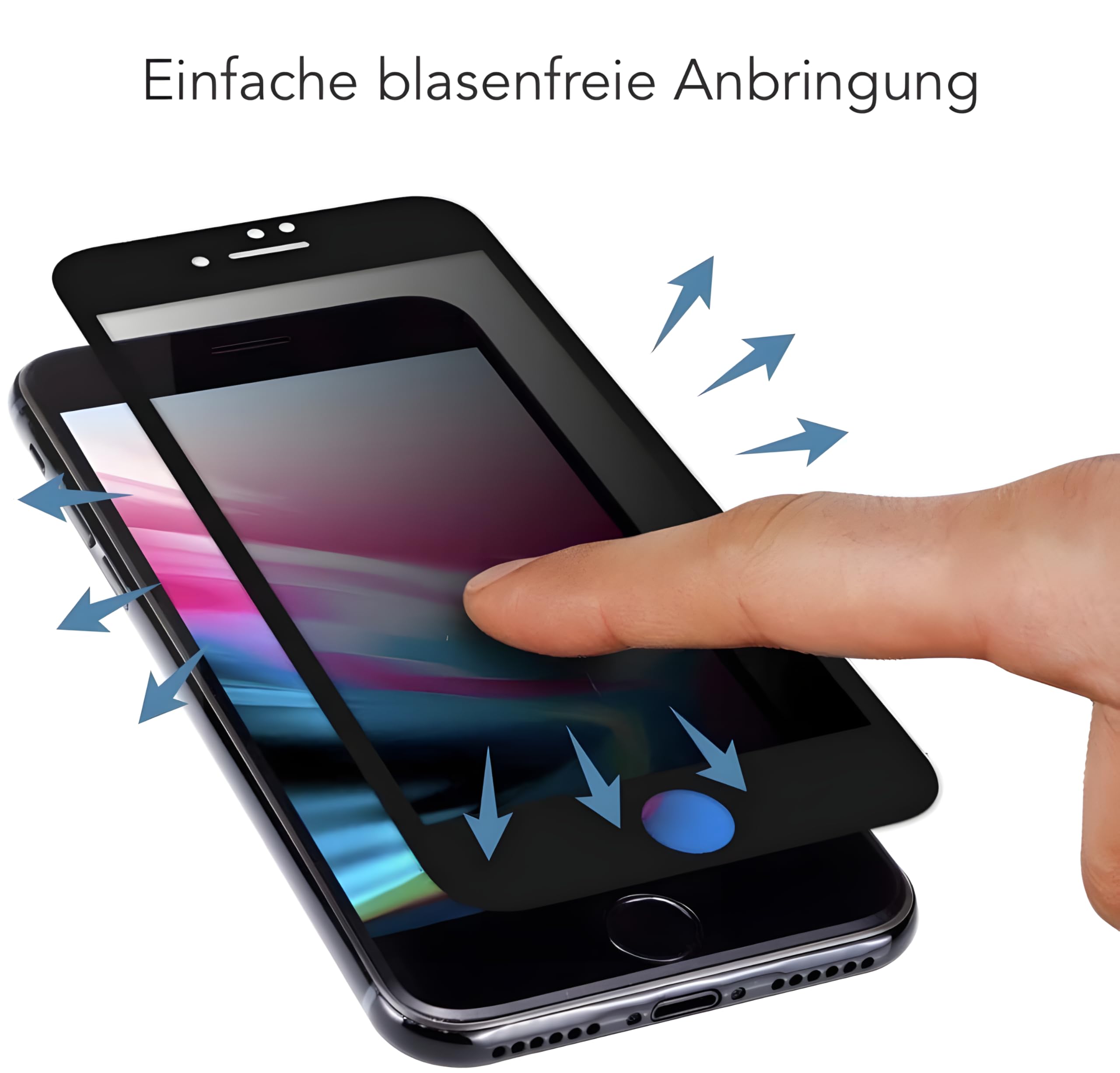 AVANA Pellicola Protettiva Anti-Spy Per IPhone SE 2022/2020/8/7 – Vetro 9H 2 Pezzi – Privacy E Antigraffio