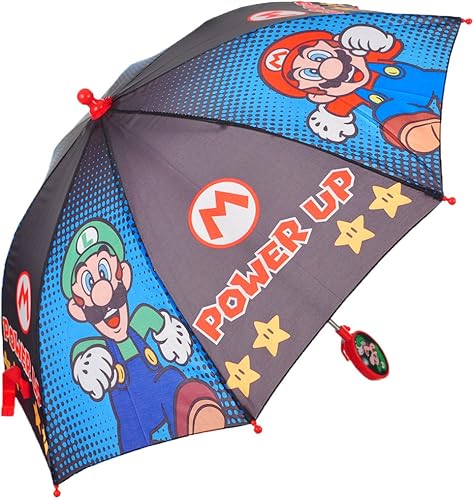 Super Mario Paraguas palo para niñas, talla única