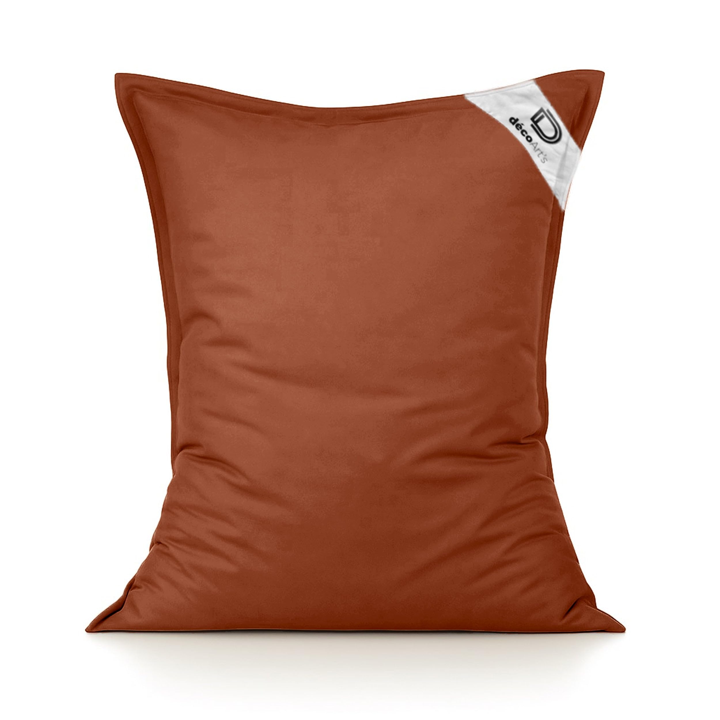 Housse pour Pouf Géant XL 120x80cm - Intérieur et Extérieur - Déhoussable - AntiUV - Terracotta
