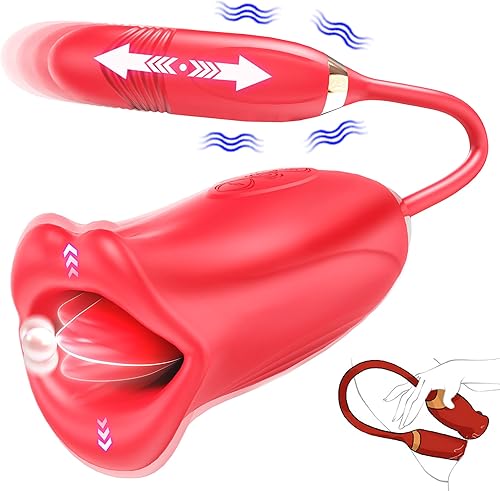 Vibrador de juguetes sexuales para adultos, estimulador sexual de rosas para mujeres con 10 consoladores de empuje y 10 vibraciones de besos,