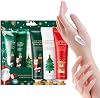 Christmas Hand Cream Gift Sets, 5 PCS Deeply Hydrating Nourishing Non-Greasy Layered Fragrance Repairing Dry Hands Hand Cream Set, Christmas Edition Gifts for Women