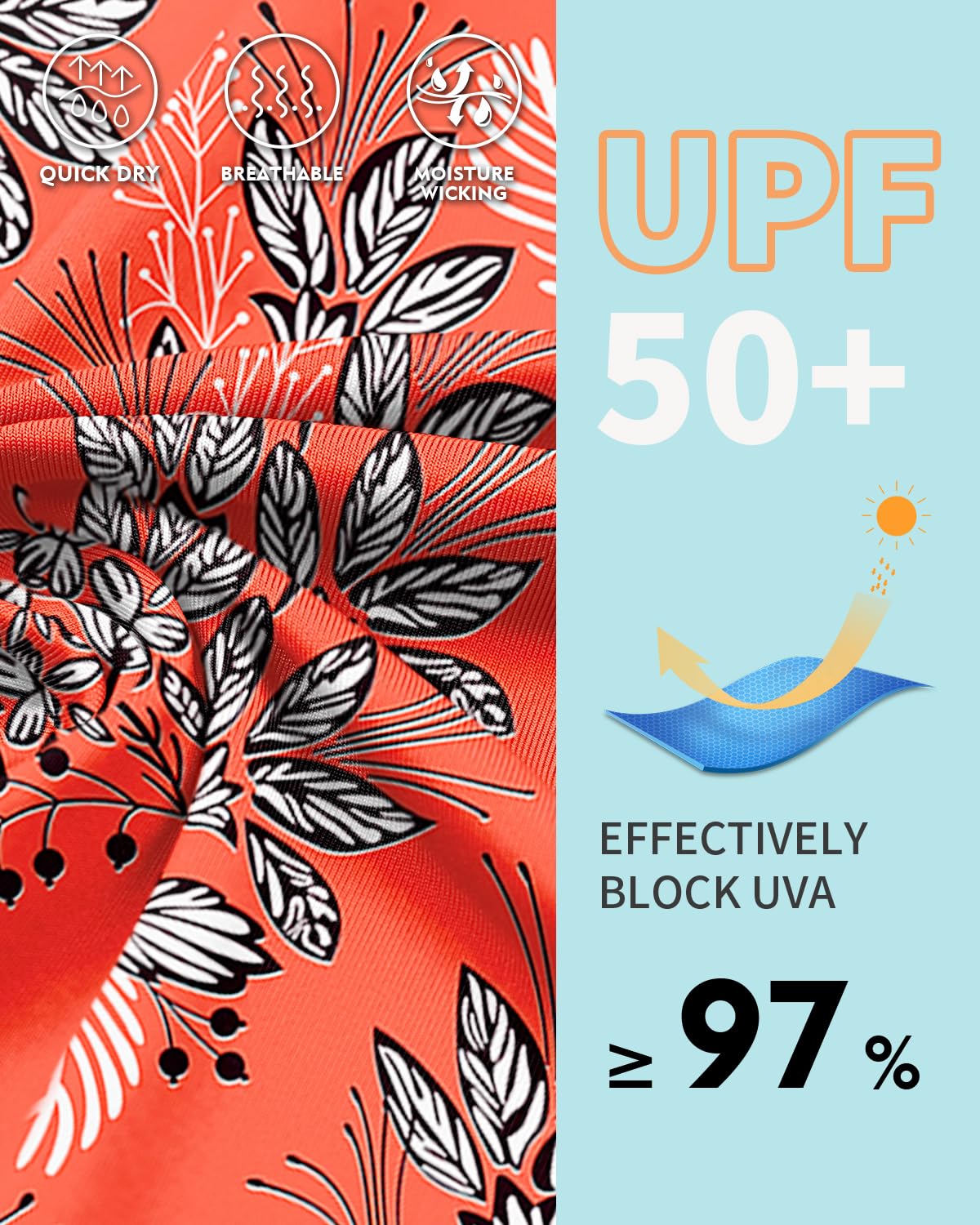 WOWENY Tankini Damen Bauchweg Oberteil Einzeln（Nur Tankini Oberteil Sport Badeanzug mit Cups Swim Top Schnell Trocknend Strandbekleidung