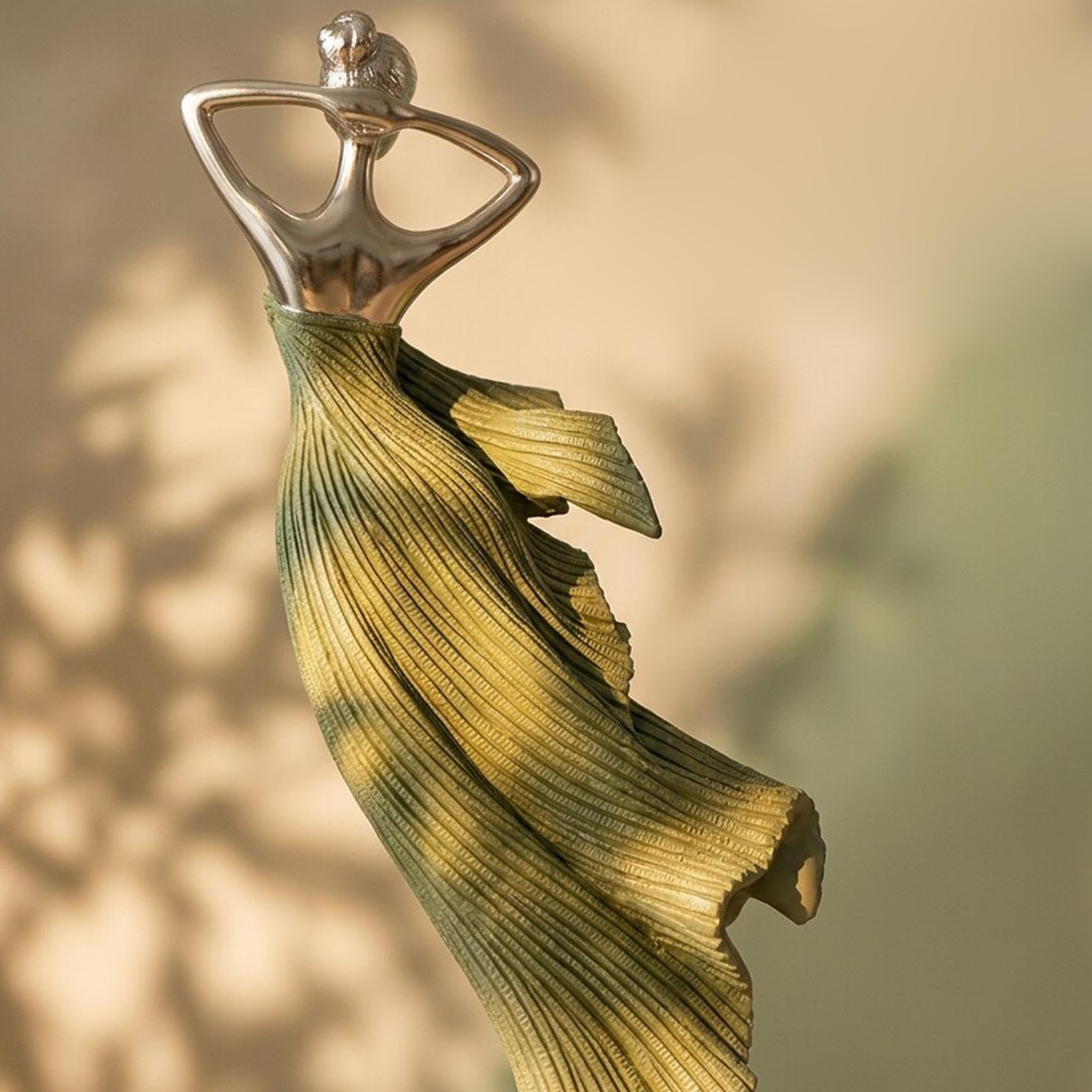 Figura de Bailarina Abstracta Escultura De Resina Artística Estética Para