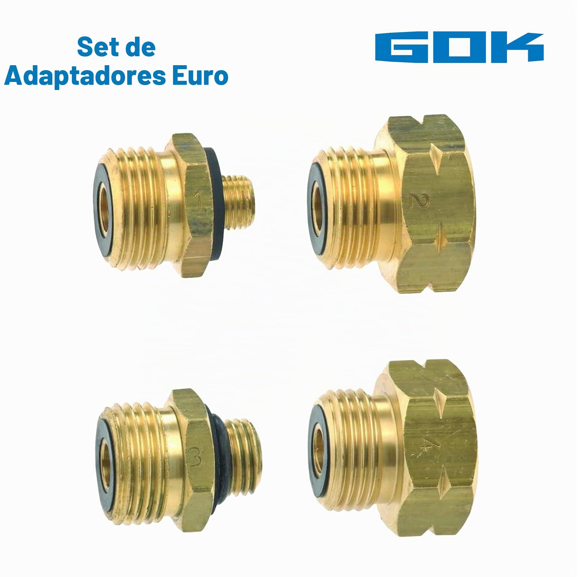 Camppartner24 EURO-SET - Adaptadores para bombona de gas