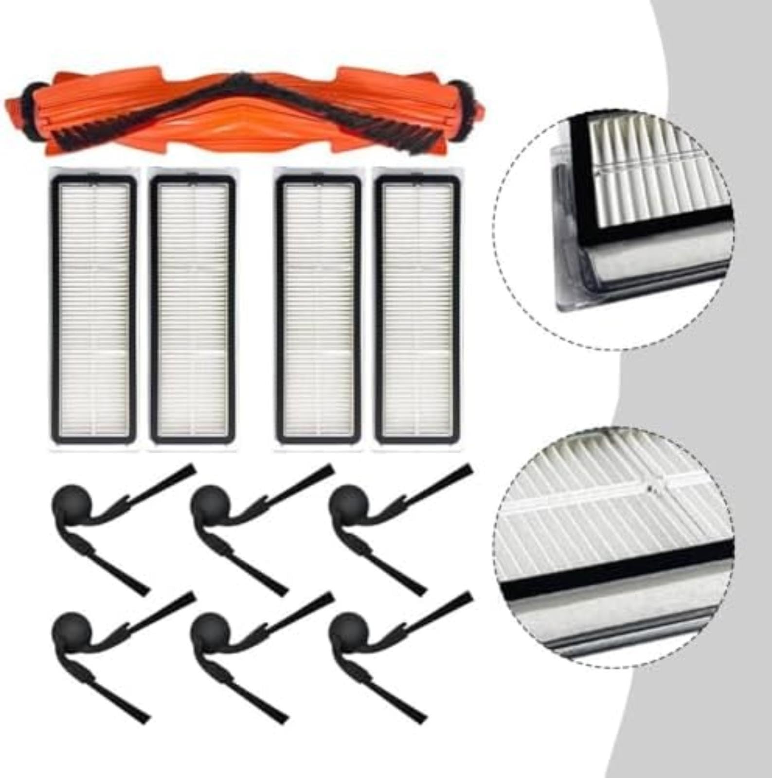 Para kit de reemplazo de filtros de cepillos laterales