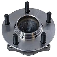 Vista 353 de TRQ Juego de 2 rodamientos de rueda trasera y conjunto de cubo con sensor ABS compatible con Ford Transit Connect 2014-2018