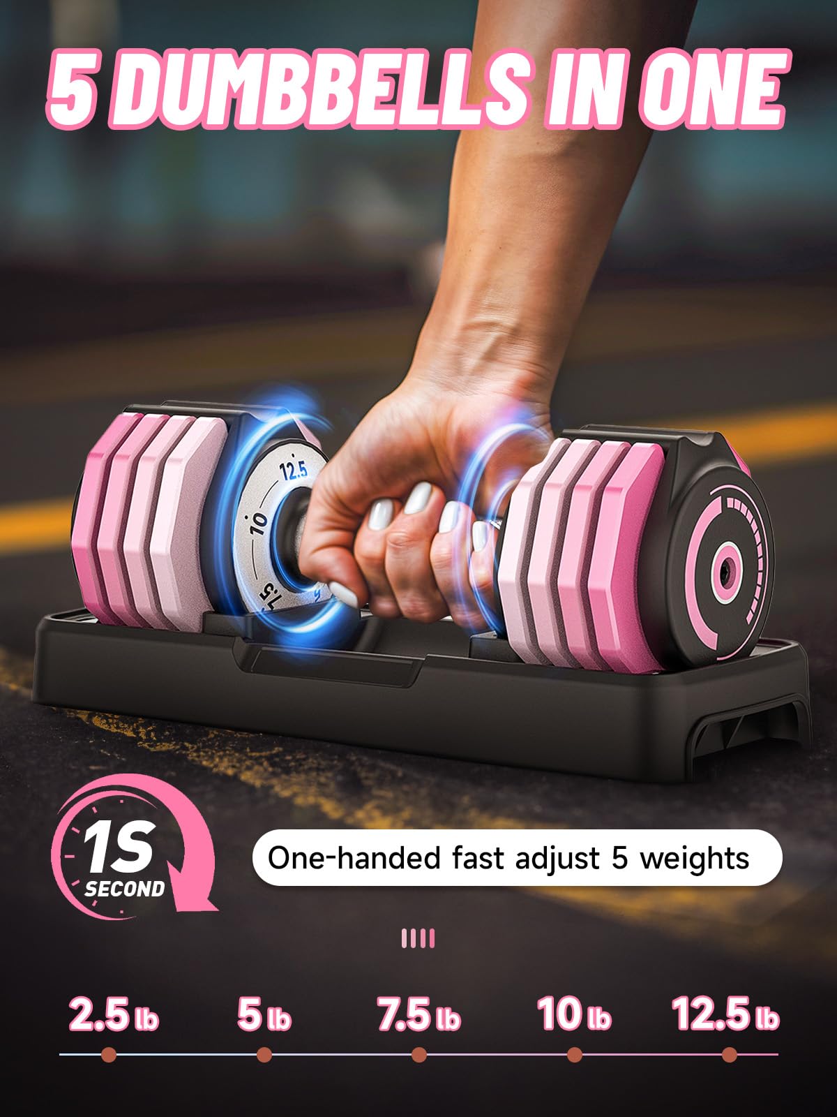 Adjustable Dumbbells Set Review: Best 1-Sec Fast Adjustable Weights for ...