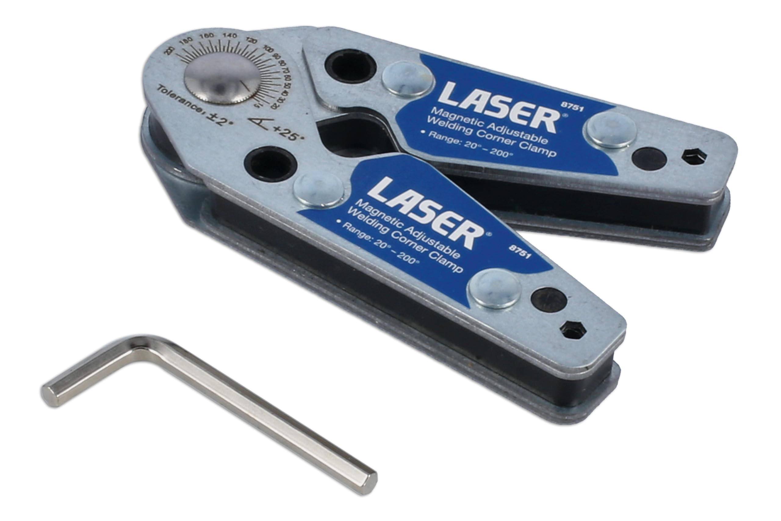 Laser Tools Magnetic Adjustable Welding Corner Clamp - 8751