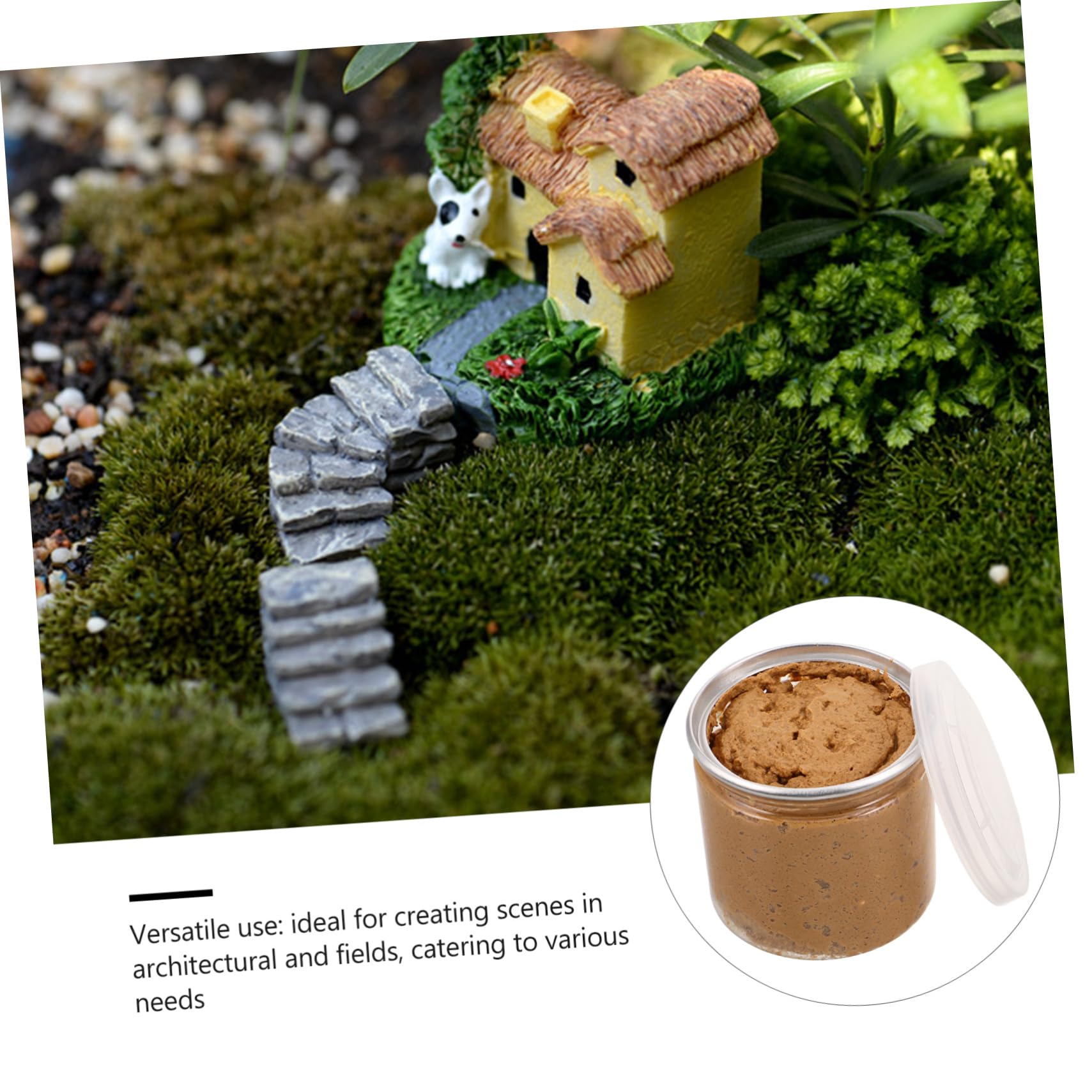 SHINEOFI Materiale di Base per Diorama e Modellismo, Terra Modellabile per Paesaggio, Altamente Malleabile e Resistente alla Deformazione, per Scene Architettoniche e Campi