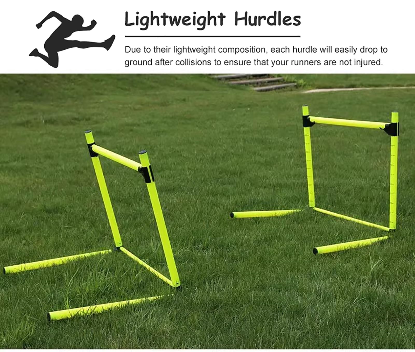 Agility Hürden Set Für Schnellkrafttraining, Höhenverstellbare Trainingsstangen, Für Sport, Fußball & Kondition (5 Pcs)