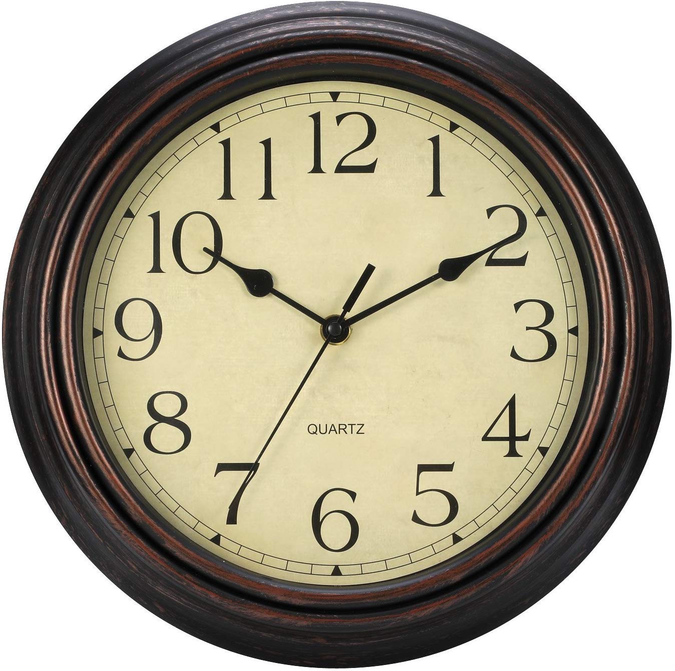 Mainstays Indoor/Outdoor Wall Clock, Antique Bronze Home