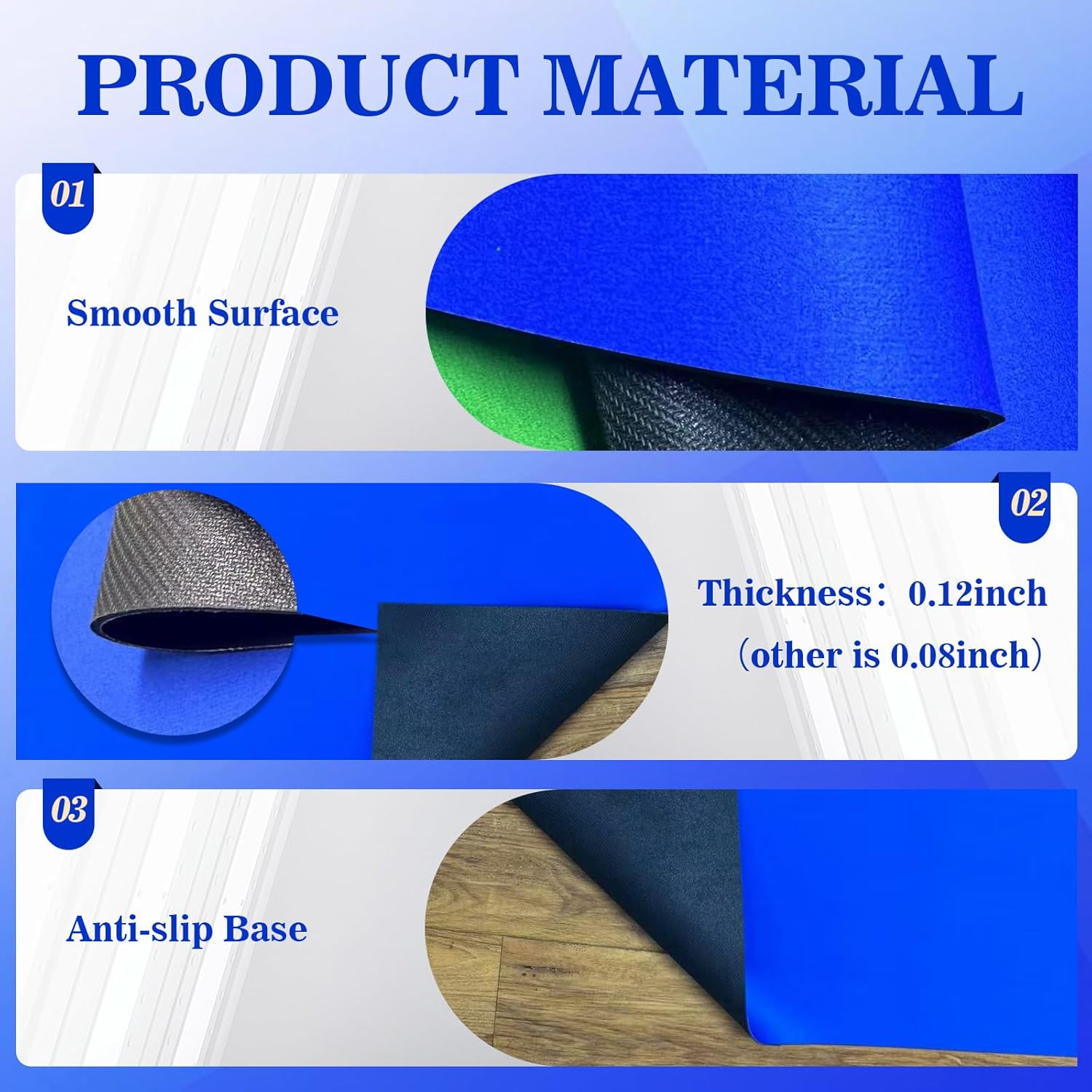 Large Mahjong Mat with Rolled Packaging & No Creases31.5 * 31.5 Inch, Anti Slip and Noise Reduction for Table, Poker, Dominoes and Other Board Game Mat Navy Mahjong mat