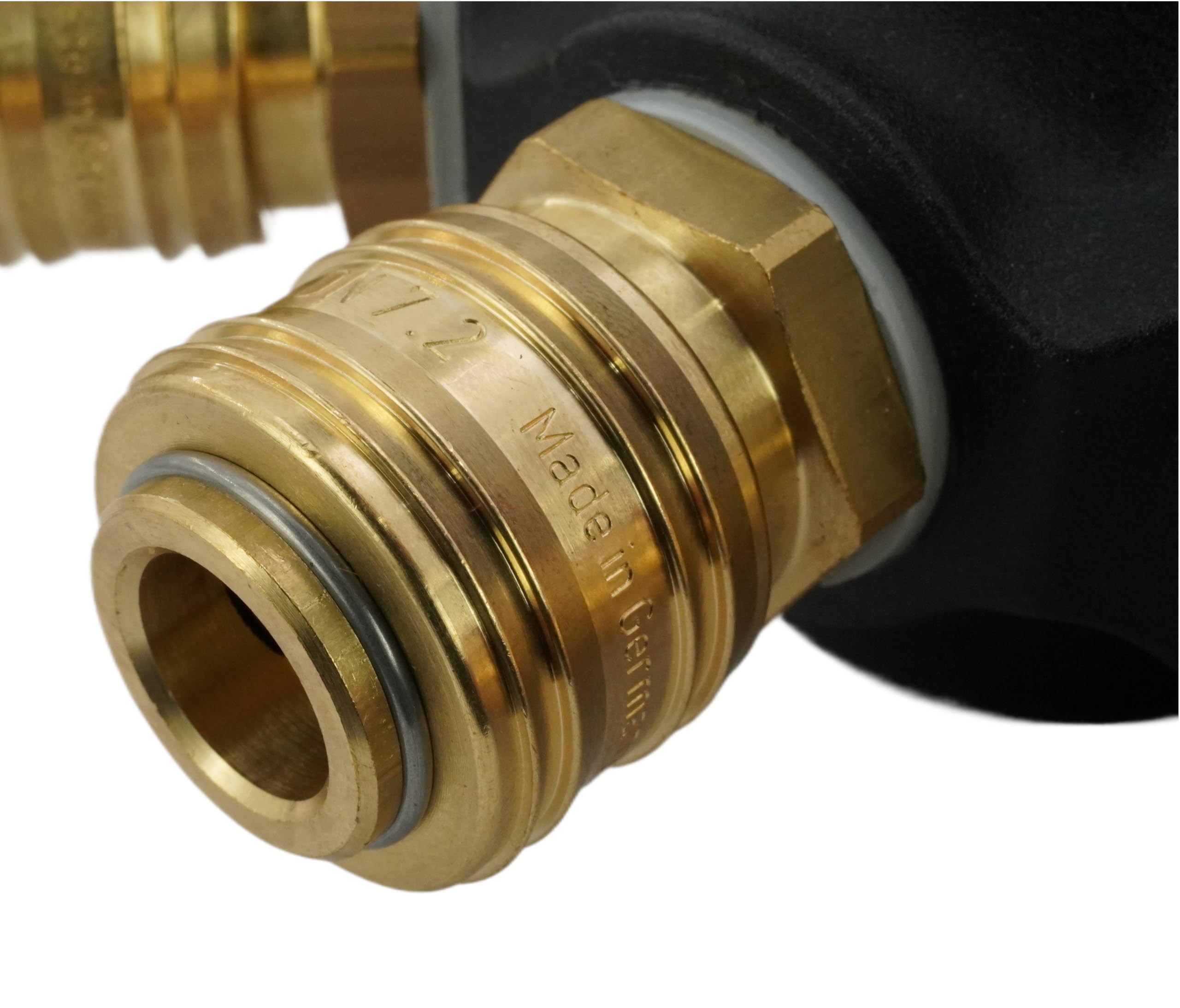 Fittingstore - Druckluft Wanddose NW 7,2 mit 3 Kupplungsdosen (G 3/4" (IG))