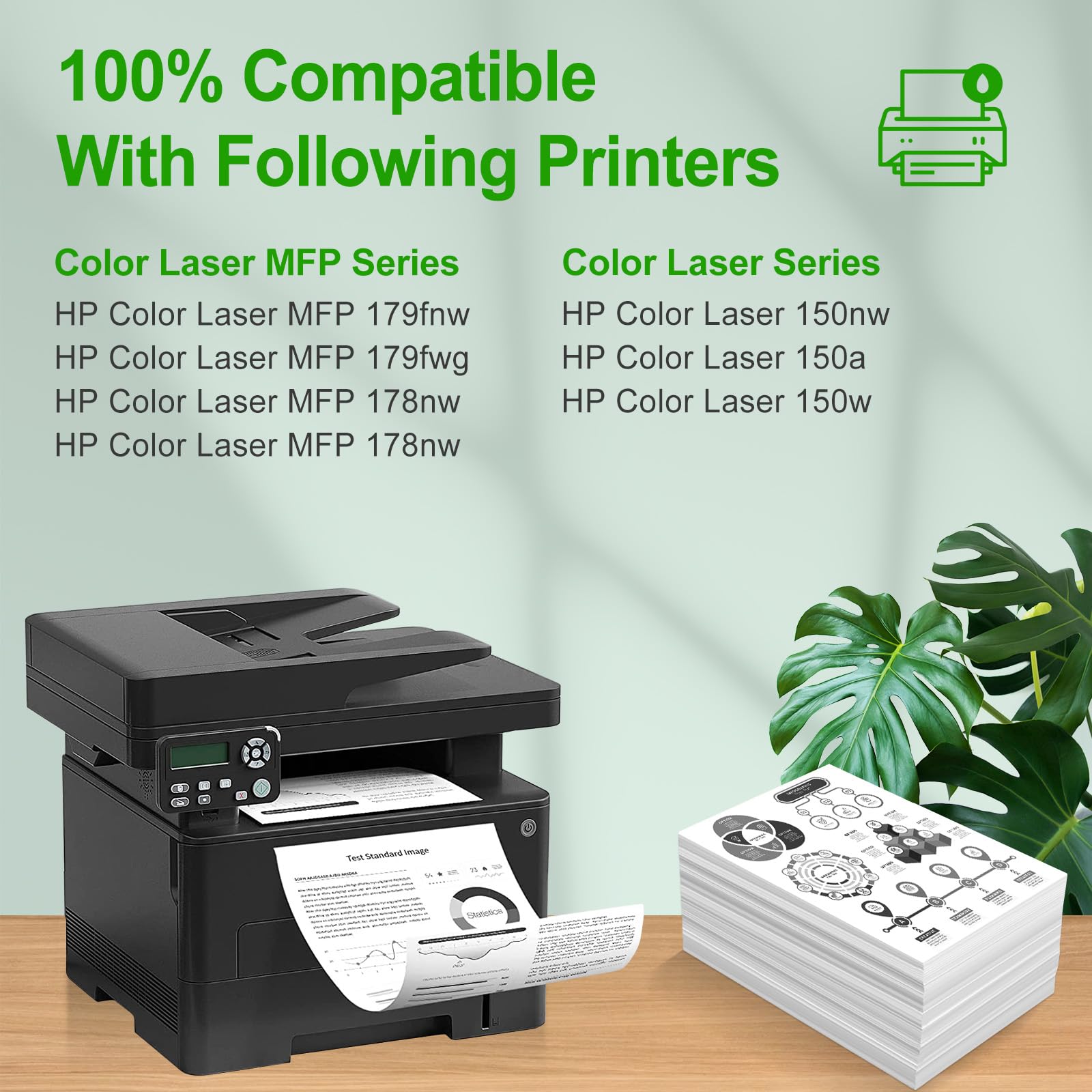 120A W1120A Unité de Tambour Compatibles pour HP 120A W1120A Tambour pour HP Color Laser 150nw 150a Laser MFP 179fnw 179fwg 178nw 178nwg, 16000 Pages
