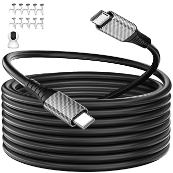 30ft USB C Cable,Extra Long 60W USB C to USB C Charging Cable,Black