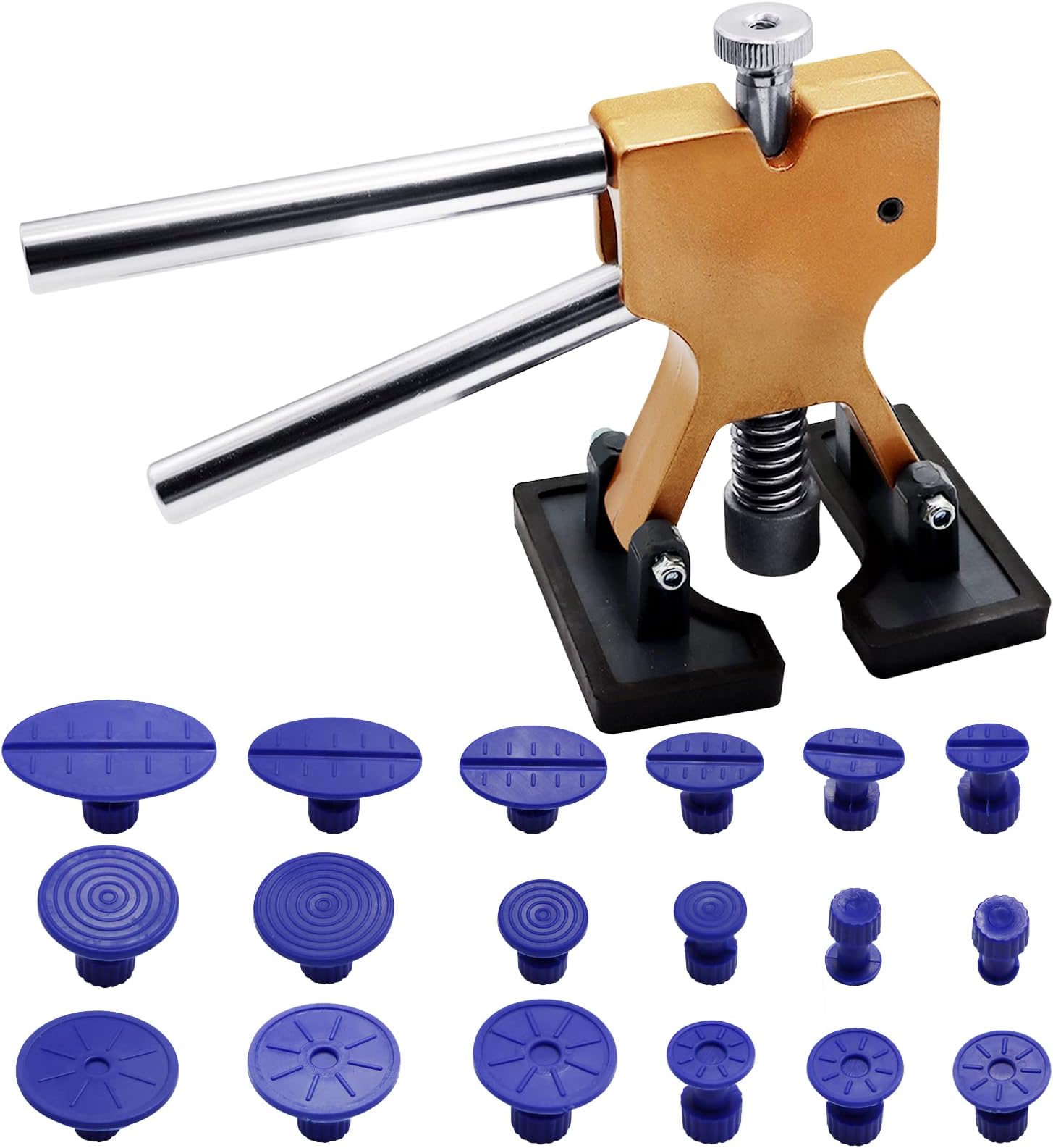 Car Dent Puller Kit, Paintless Dent Removal Kit, Car Dent Repair Kit, Car Dent Remover Lifter with 18 PCS Dent Puller Tabs, Auto Body Dent Remover Tool for Car Motorcycle Refrigerator