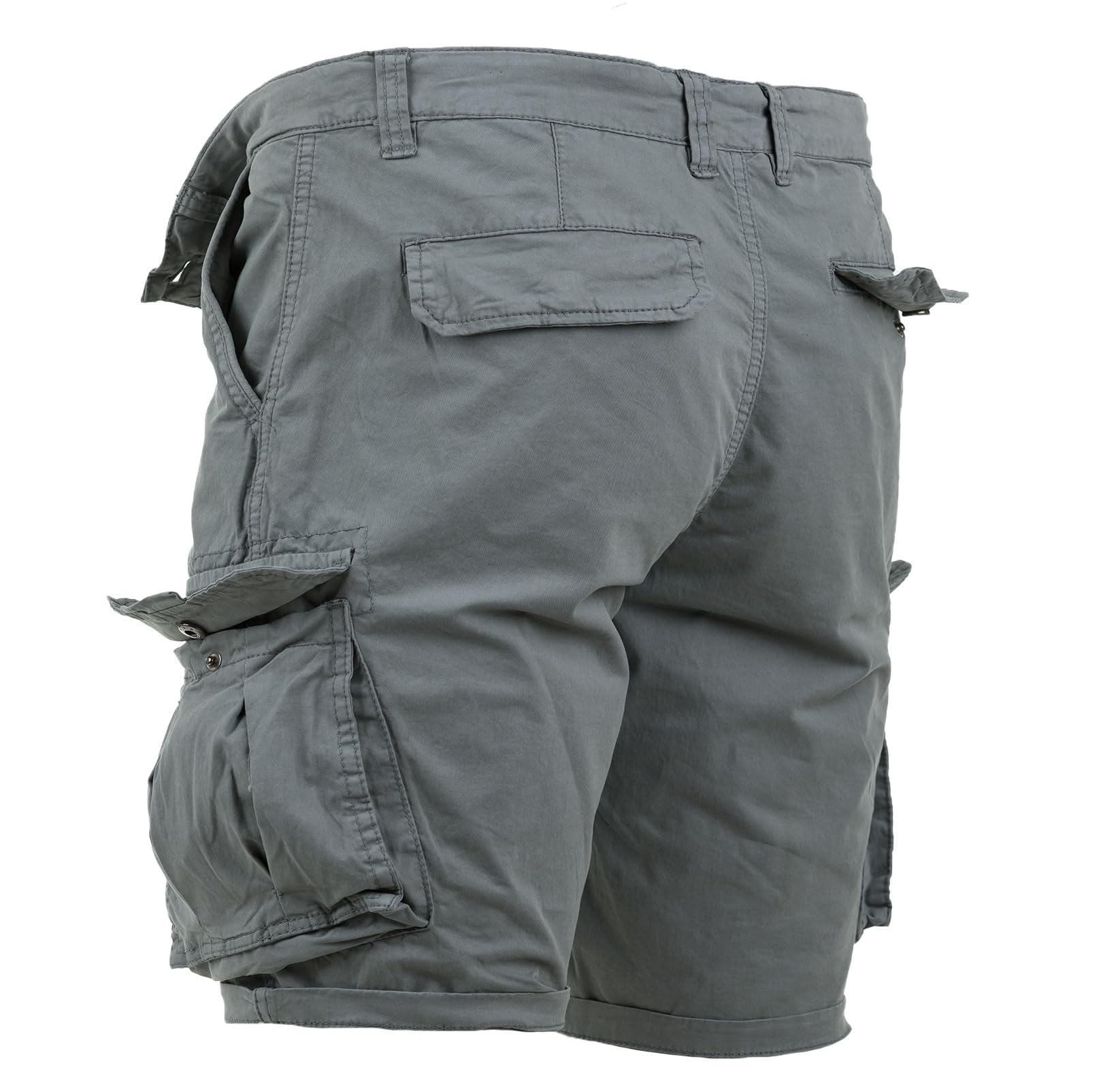 Instinct Bermuda Uomo Cargo Pantaloncini Slim Fit Cotone Tasche Laterali Taglie 44-60