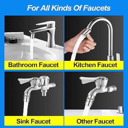 Miniatura 7 de Extensor de grifo giratorio de 360 aireador de grifo de rosca hembra aireador de fregadero de cocina y filtro de fregadero de baño aireador de 5564