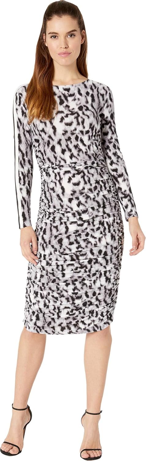 Norma kamali long sleeve shirred dress Clearance