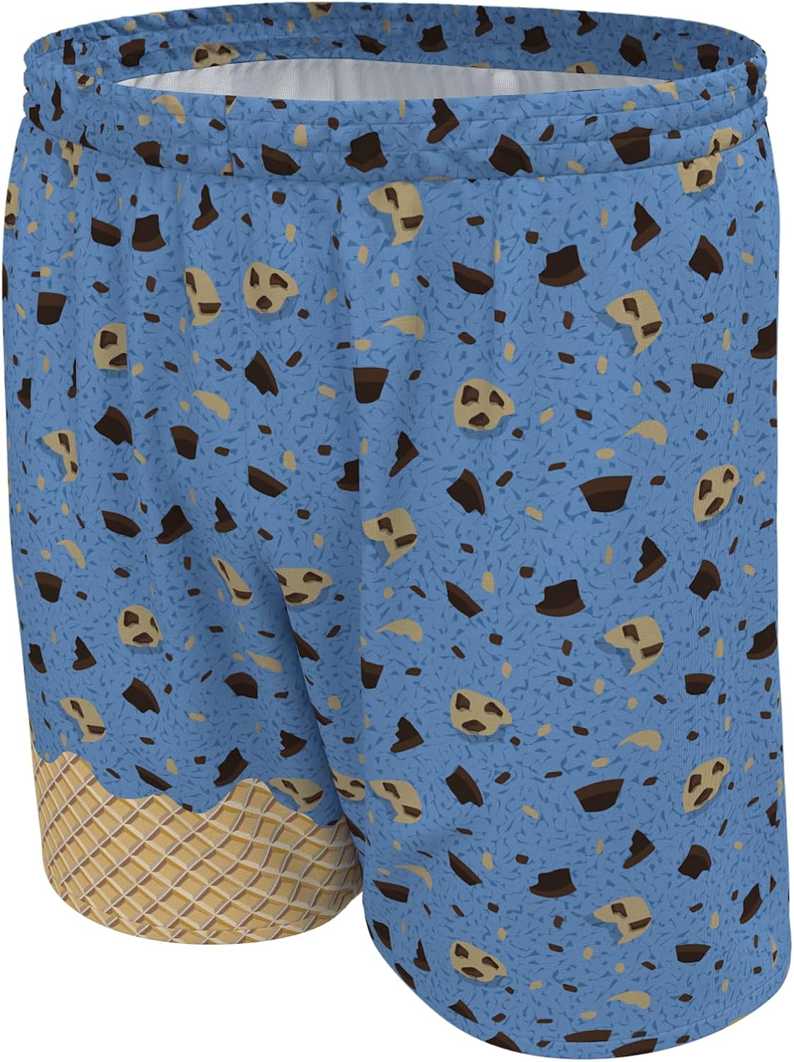 Boombah Boys' Premier Athletic Training Shorts, Moisture Wicking, Side Pockets, 4" & 5" Inseam - Ice Cream Monster Cookie