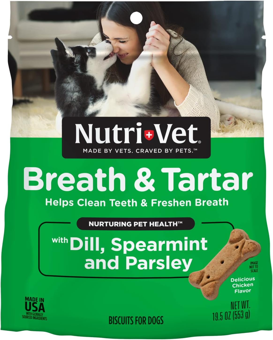 NutriVet Breath & Tartar Biscuits for Dogs Supports