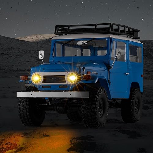Miniatura 9 de BEEZRC FMS 110 RC Crawler FJ40 Toyota con licencia RS 4WD 2.4G Modelo RC Car Hobby 4x4 RC Rock Crawler Offroad RC Truck RC Auto de control remoto
