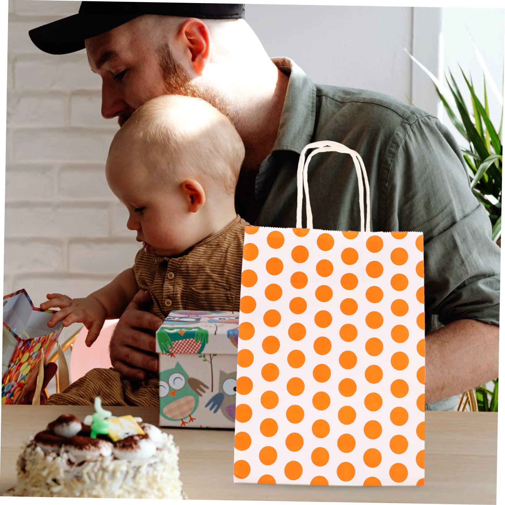 WRITWAA Pezzi Borse Kraft Sacchetti Eleganti per Confezioni Caramelle e Regali Design Resistente e Speciali