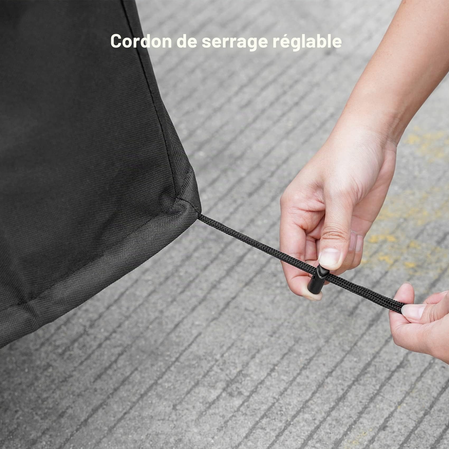 onlyfire 104 x 61 x 81 cm Housse de Chariot Plancha Exterieur - Bâche de Protection pour Barbecue - Oxford 600D - Imperméable - Anti-UV - Cordon de Serrage - Accessoire pour Barbecue