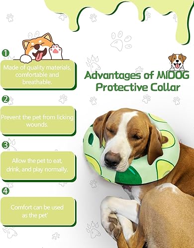 Miniatura 3 de Collar de cono de perro para perros pequeños, medianos y grandes para después de la cirugía, collar inflable para mascotas, cono de recuperación