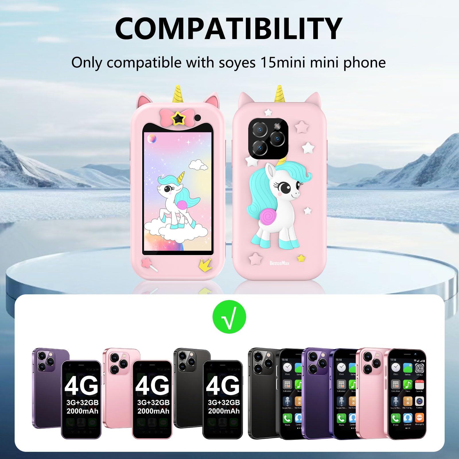 Amazon.com: soyes Mini Unicorn Phone Case only Compatible 15mini