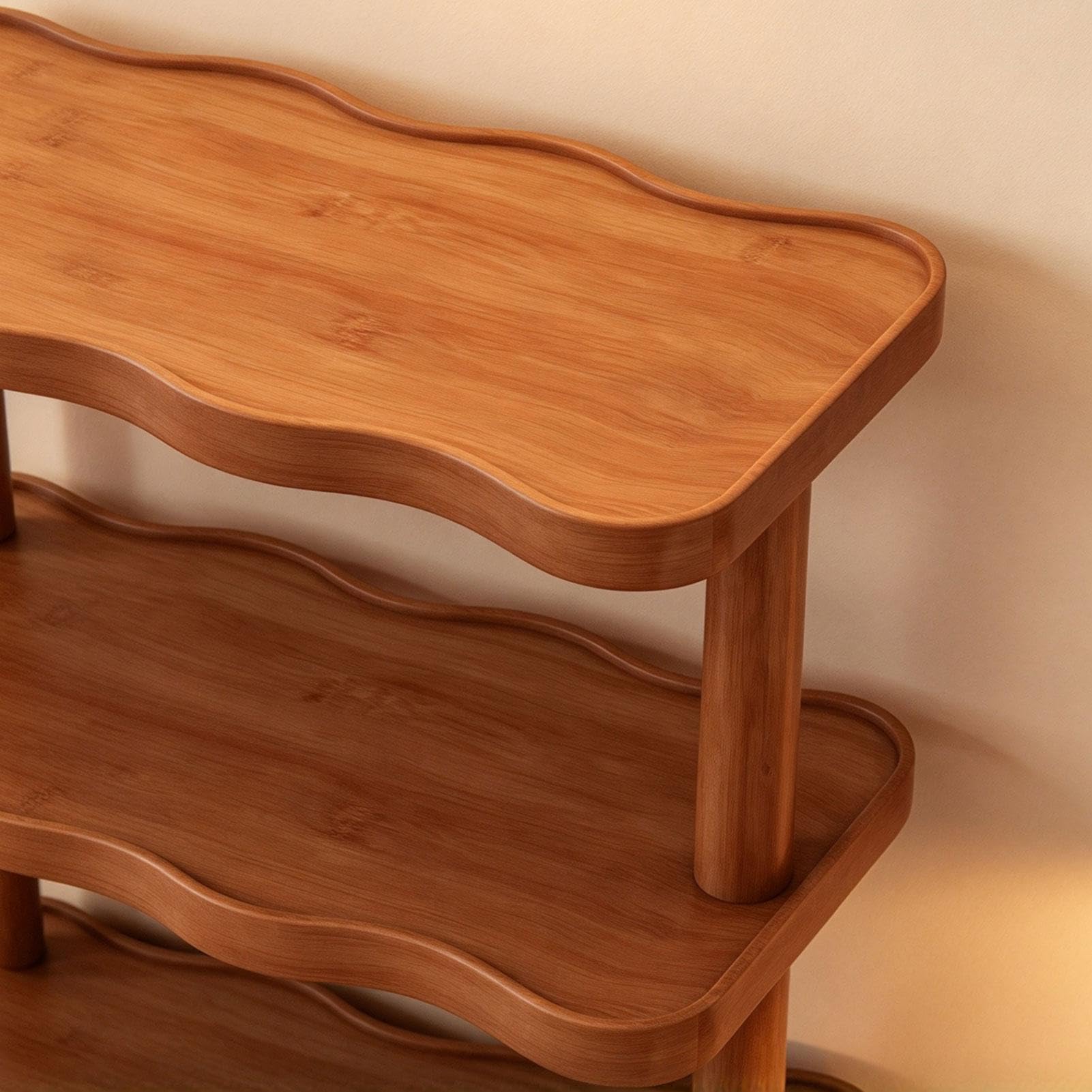 Generico Porte-tasses à café - Étagère de table multifonction en bois