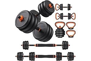 FEIERDUN 4-in-1 Adjustable Weight Set for Home Gym Workouts