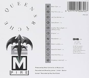 米2discs LP Queensr?che Empire FRM85069 Friday Music, Universal Music Special Markets, Capitol Records /00660 2LP QUEENSR?CHE Empire (Red Audiophi FRM85069REDV Friday