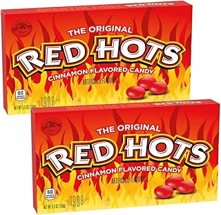 Cinnamon Imperials (2- Pack) Flavored Hard Candy, 5.5 Ounce Theater Candy Boxes