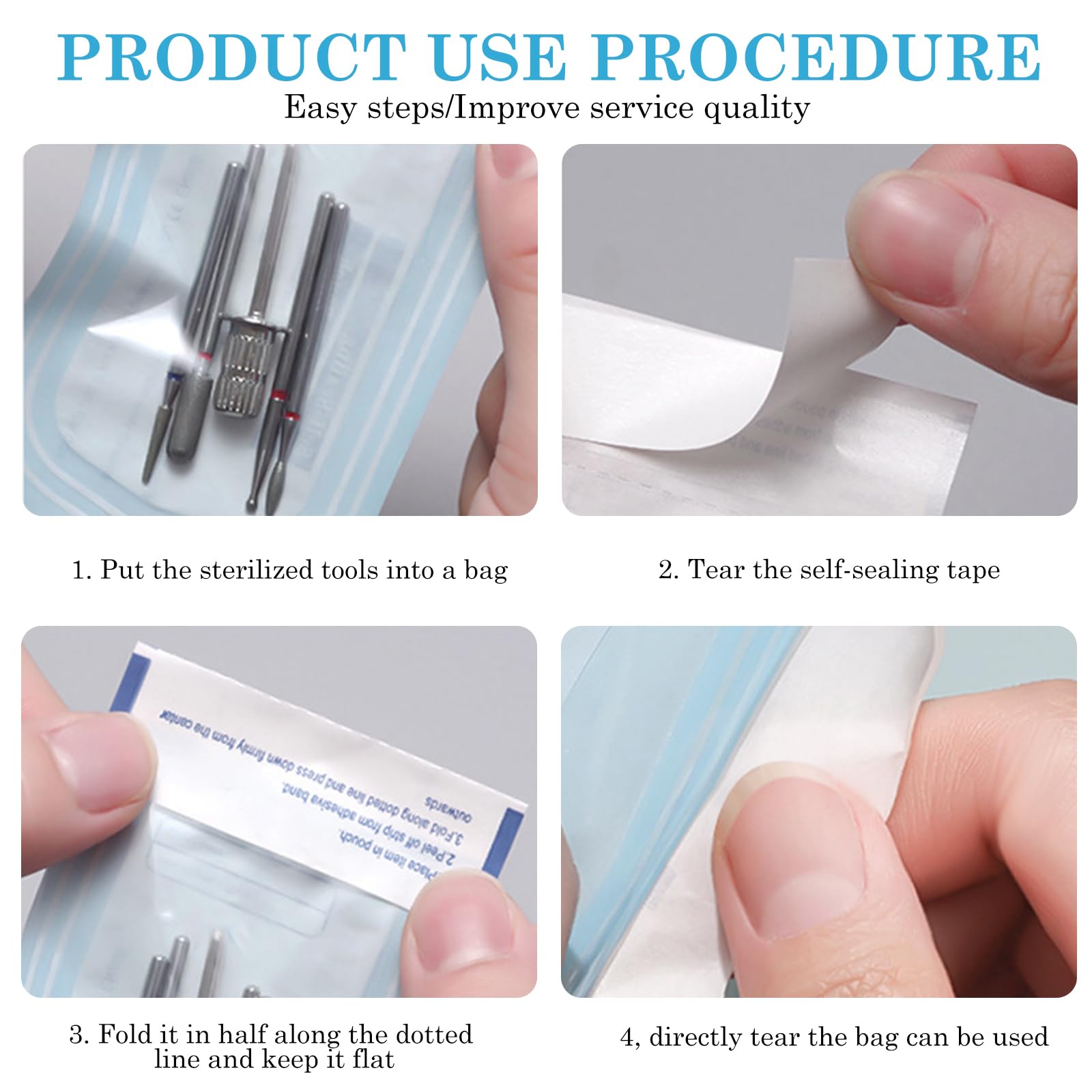 400 sacchetti per sterilizzazione autosigillanti: 90 mm x 260 mm, sacchetti per sterilizzazione monouso, sacchetti per sterilizzazione, sacchetti per sterilizzazione, sacchetti per