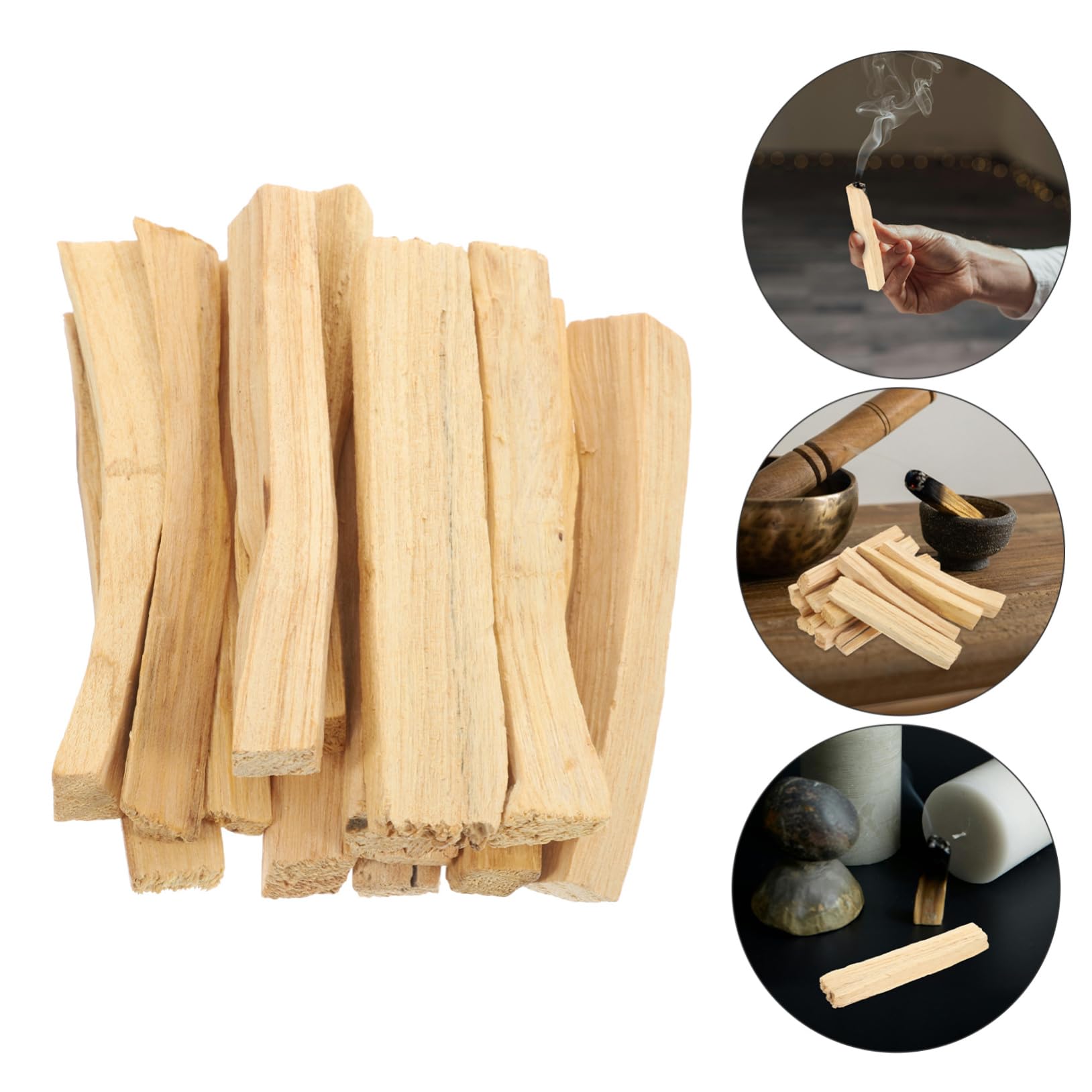 PLAFOPE Varillas de Incienso Natural Palo Santo de Madera, Purificación Energética y Aroma Intenso, para Yoga y Prácticas Espirituales, 100g