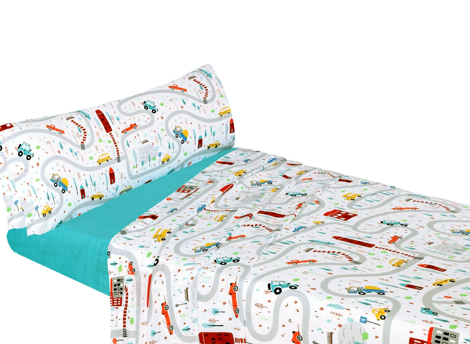 Montse Interiors, S.L. Juego de sábanas (para Cama de 90x190/200, Cars)