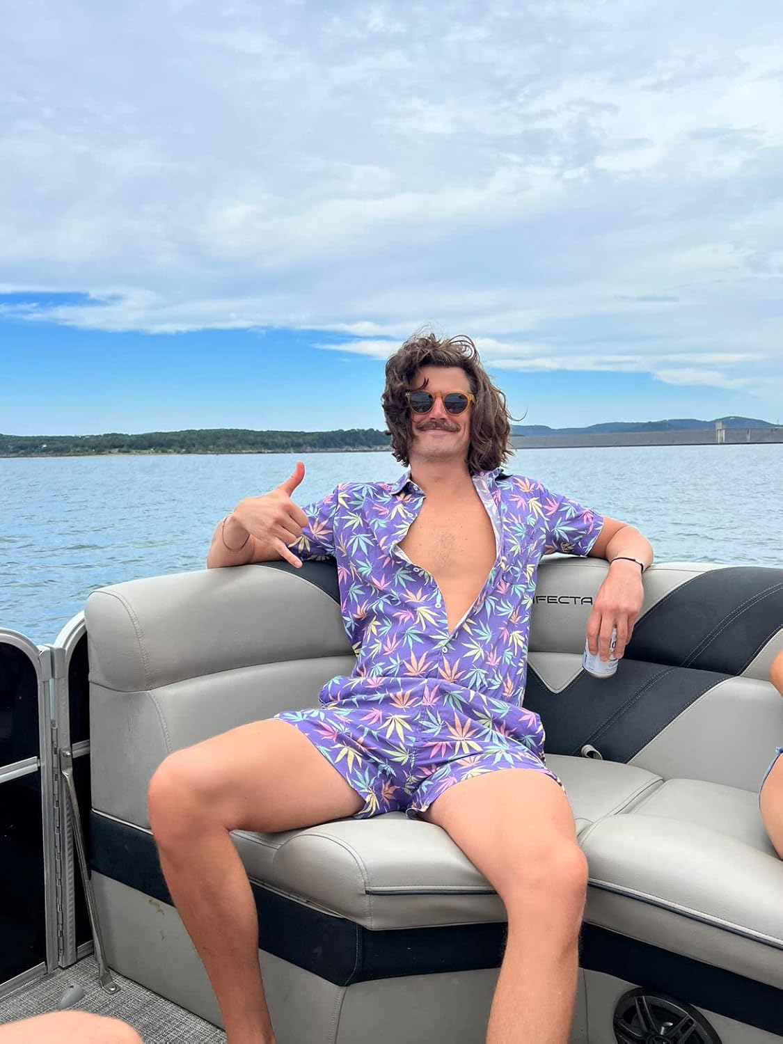 Male Romper - Original Rompers for Men - Tropical Men's Rompers X-Large Blazed