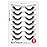 Happy Heartbeat 3D Clear Band Lashes 14mm Natural Soft Faux Mink Lashes C/D Curl Cat Eye Wispy Fake Eyelashes Short Cross Reusable False EyeLashes 7 Pairs (No.200)
