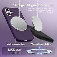 Vista 189 de GONEZ Funda para iPhone 14 Pro, compatible con Magsafe, con protector de pantalla + protector de lente de cámara, forro de microfibra suave