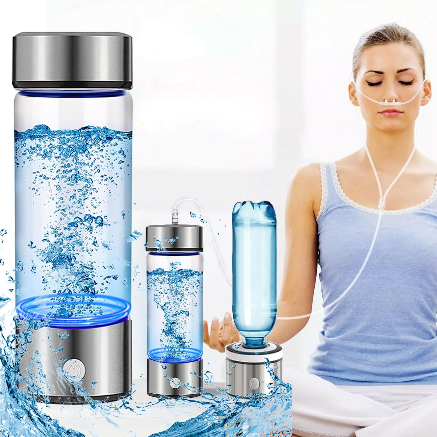 水素メーカー HYDROGEN SUPER RICH WATER Hydrogen Water Bottle Generator 3 in 1,Portable Hydrogen Rich
