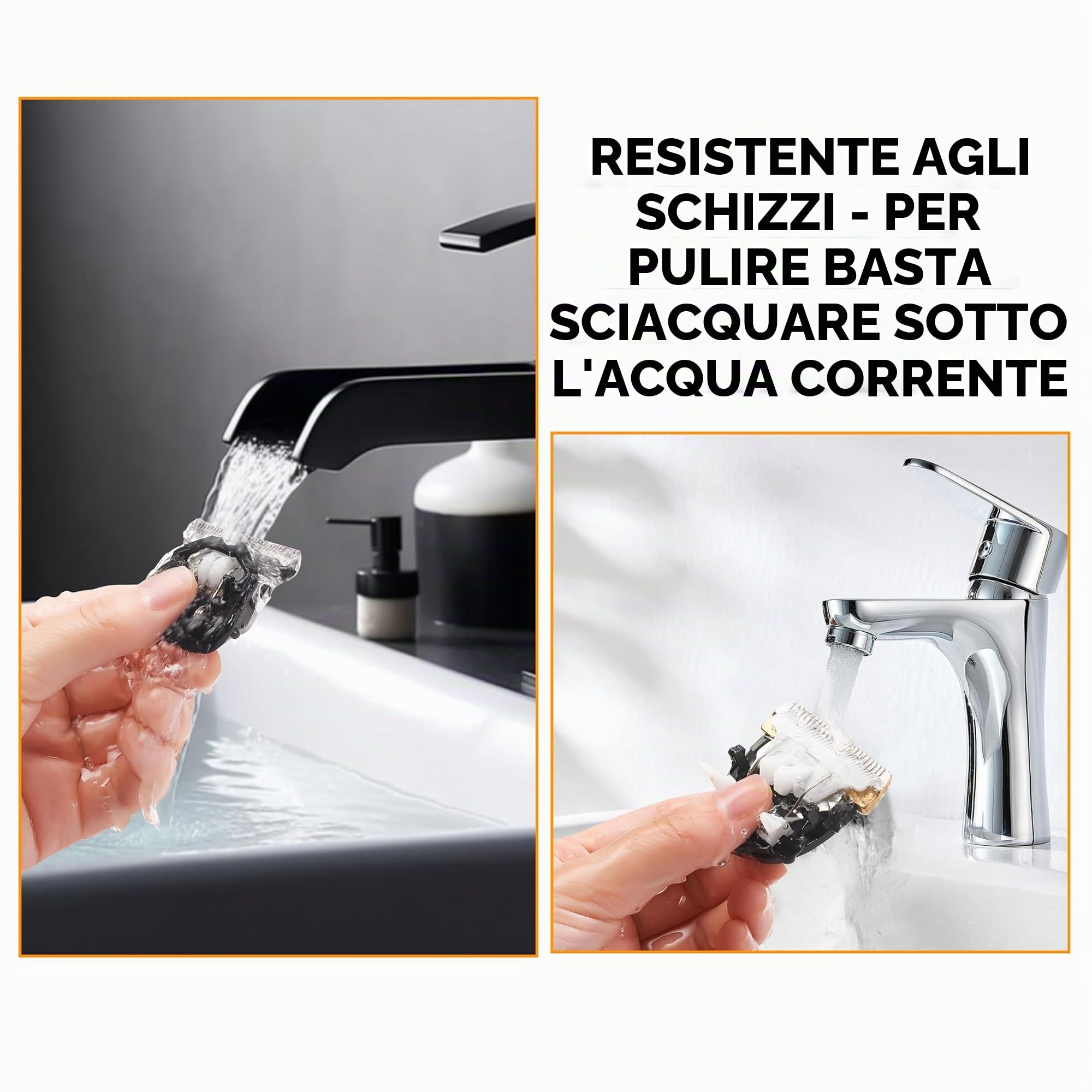 BarberBoss regolabarba portatile da uomo, modello Duo, regolabarba professionale da uomo, lama in ceramica autoaffilante, quadrante di precisione, ricarica USB e display LED, QR-2682