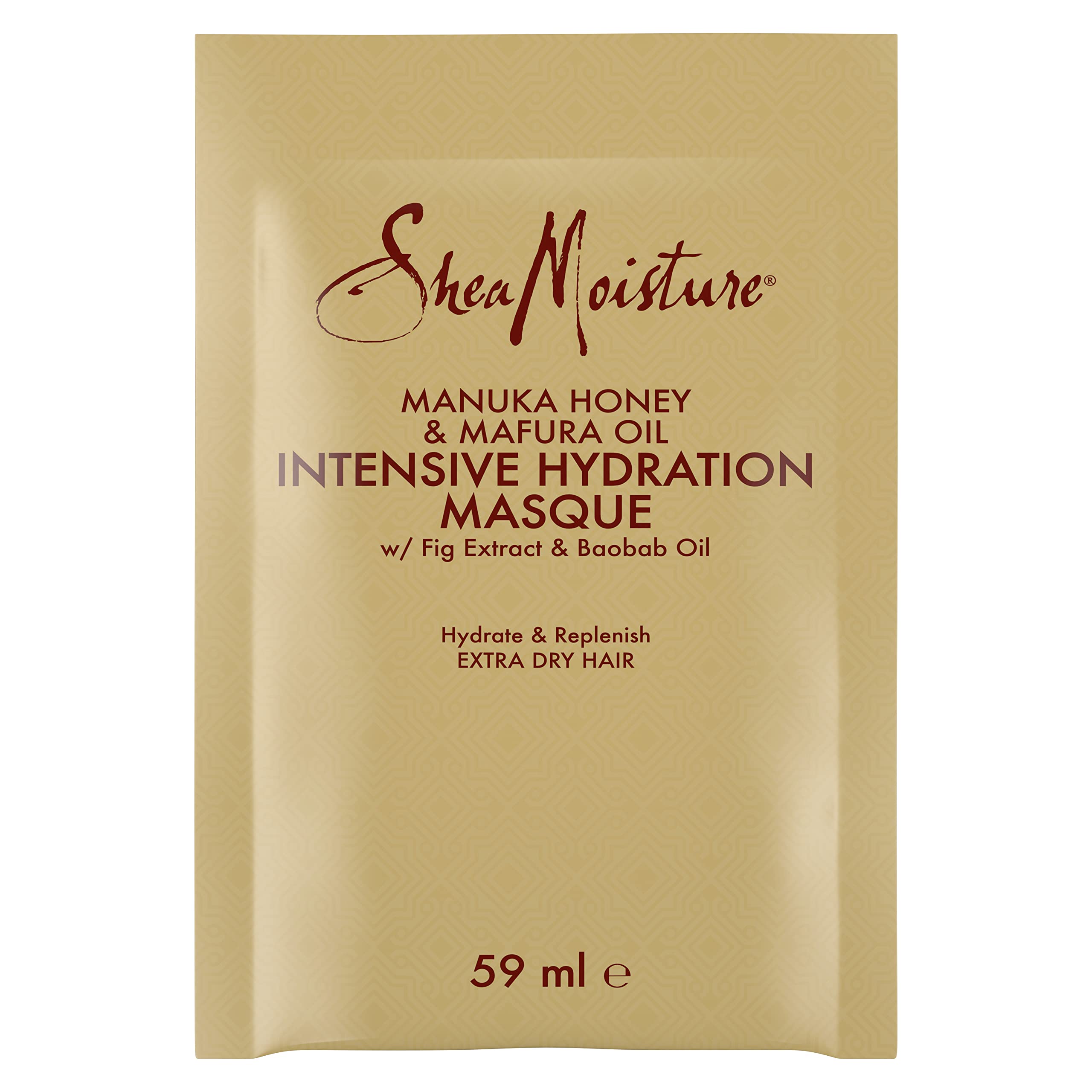 Shea Moisture Manuka Honey & Mafura Oil Intensive Hydration Hair Mask silicone free for dry, damaged hair 59 ml